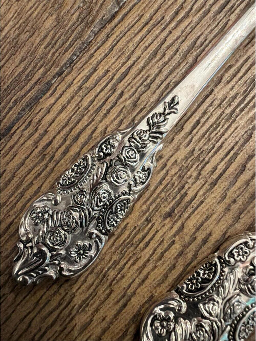 FB Rogers Grand Antique Silverplate 6 Soup Spoons for Crafting